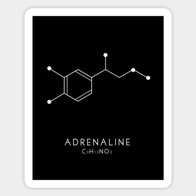 Adrenaline Molecular Structure Magnet by typelab